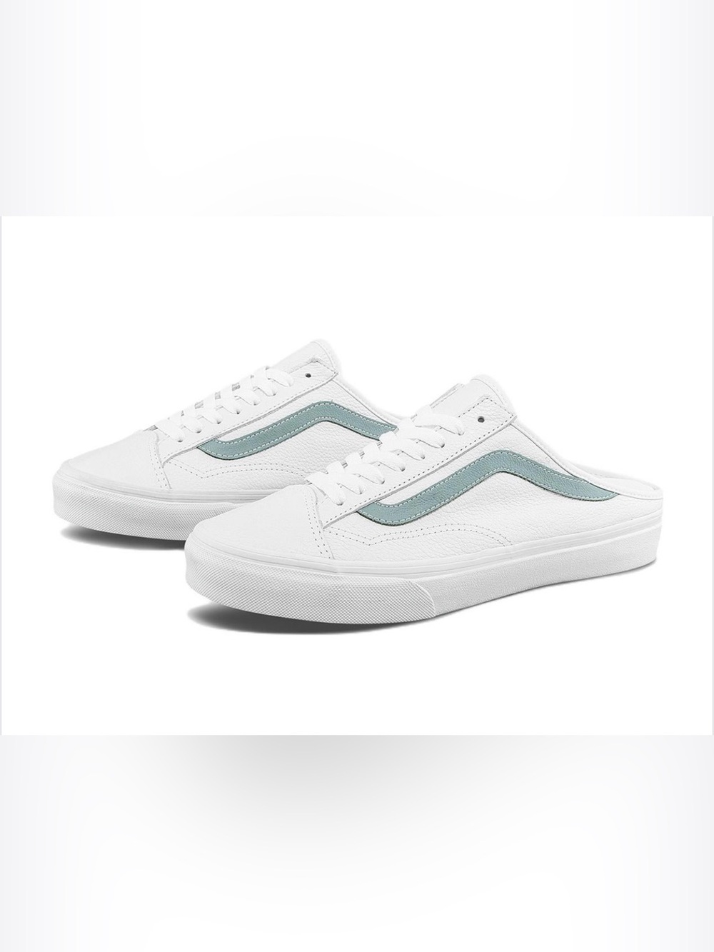 Vans Wmns 36 Mule Leather True White/Green